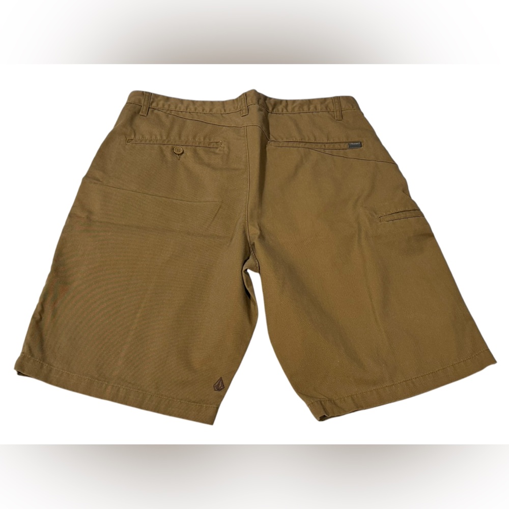 Volcom Men's Flat Front Shorts - Brown
